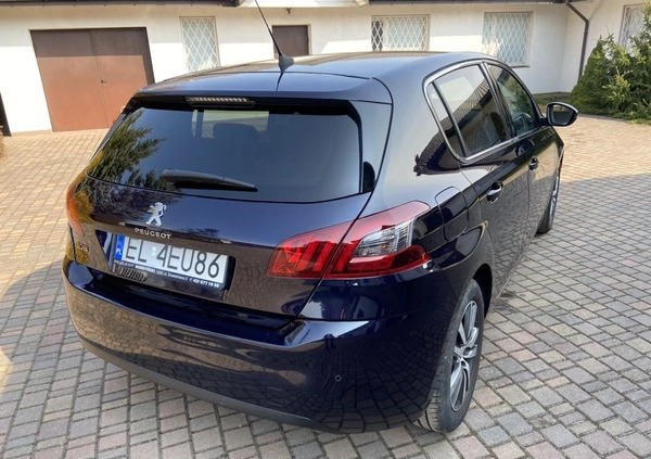 Peugeot 308 cena 54900 przebieg: 61000, rok produkcji 2019 z Łódź małe 781